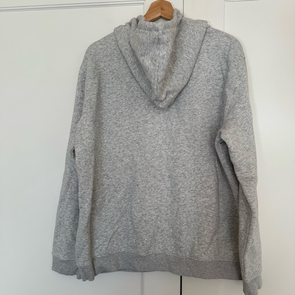 Skim Men's Fleece Lounge Classic Hoodie in Light Heather Grey - Picture 4 of 4